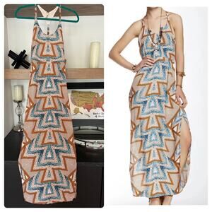 Free People Serves You Right Printed Maxi Dress